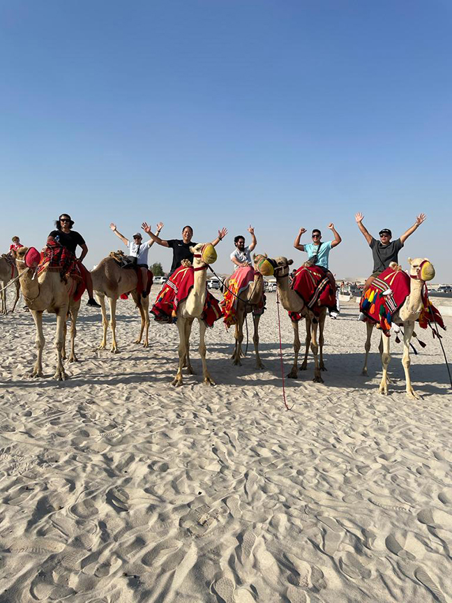 Soccer and sand dunes: Qatar