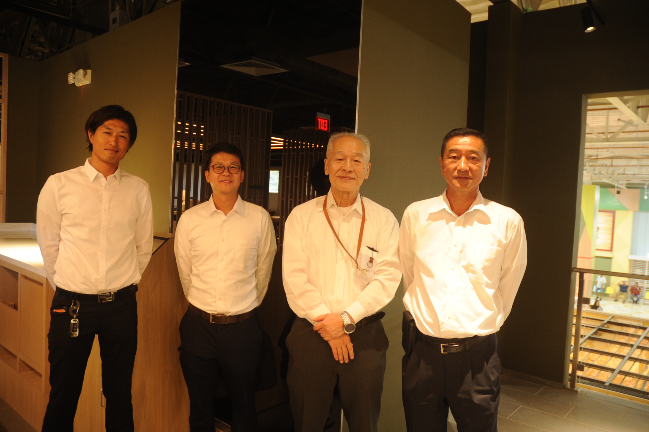 (From left) Shun Hirata, senior project manager; Ryoichi Hayashi, project manager; Yasuyuki Inoue; senior managing executive officer and CEO, International Division; and Tomeyoshi Tachibana; general manager- Guam and Saipan Branch Office; all with Kinden Corp.