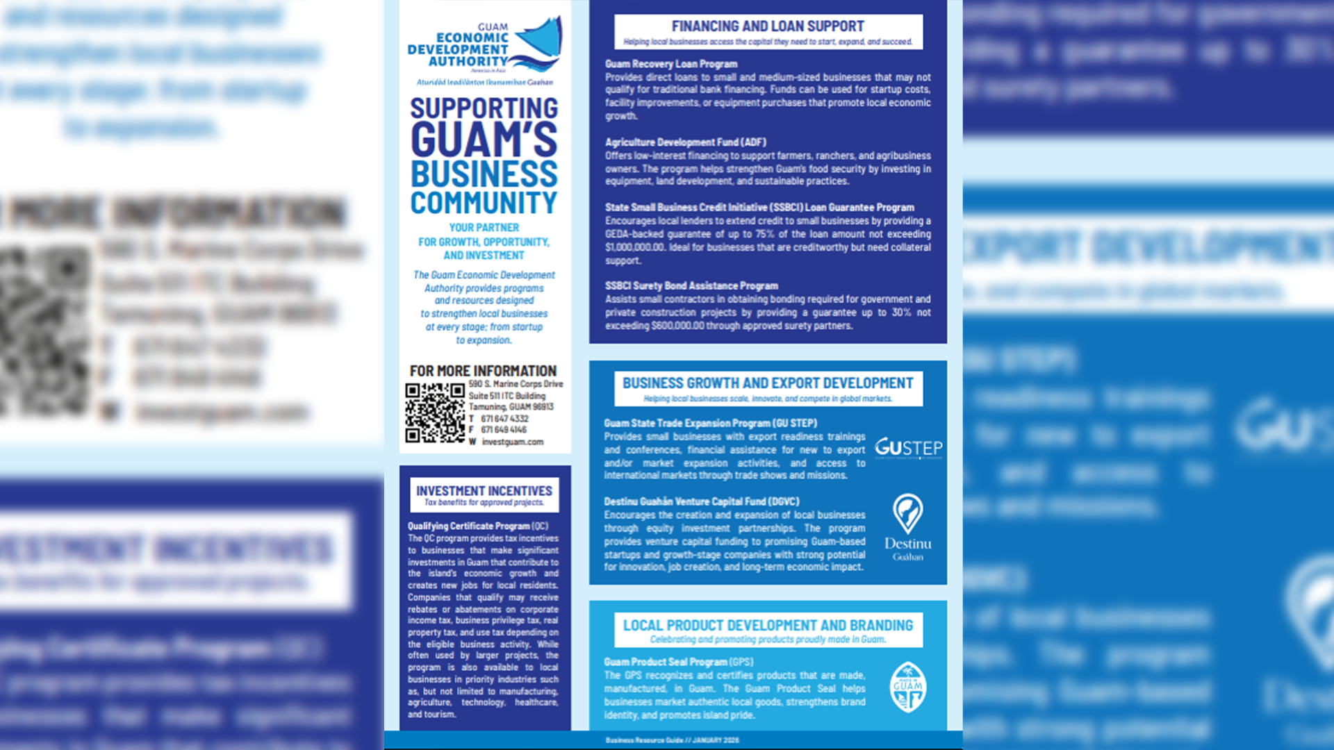 GEDA releases one-page business resource guide