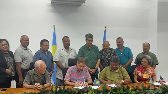 Palau and the U.S. agree on hospital, pension aid and third-country nationals in Palau 