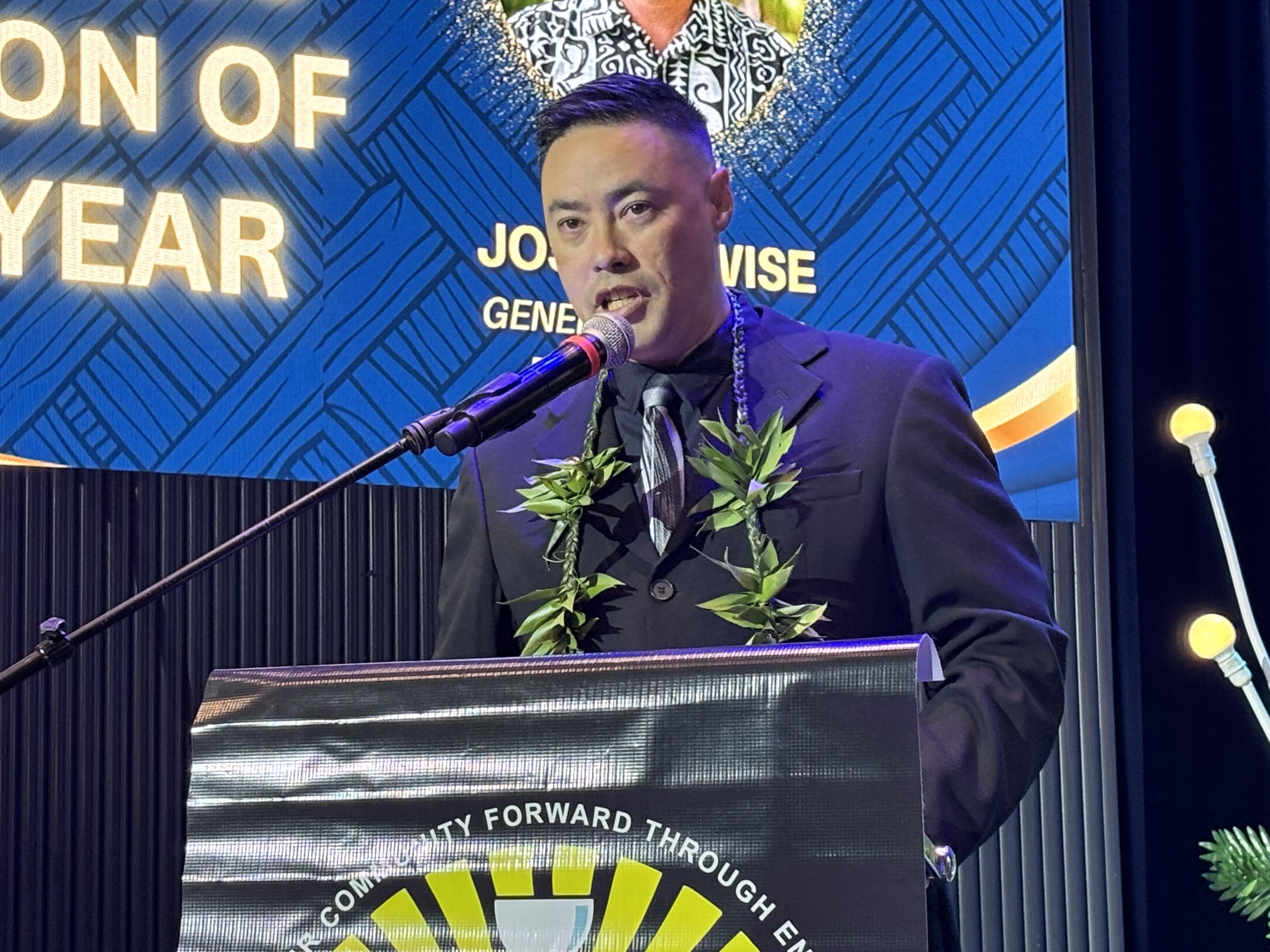 Joshua Wise Saipan Chamber’s Businessperson of the Year 