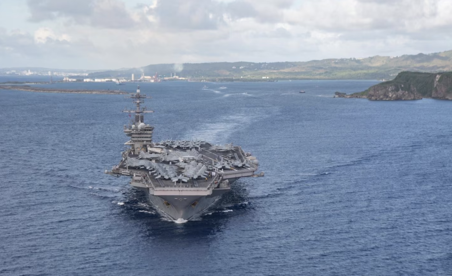 USS Roosevelt docks in Guam, Cope North underway 