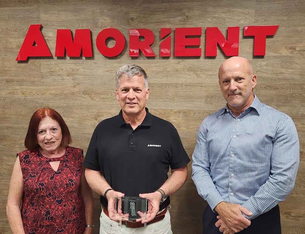 (From left) Maratita; Hernan Bonsembiante, president of Amorient Engineering; and John.